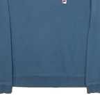 FILA Womens Blue Crew Neck M Sweatshirt Cotton Blend Casual Pullover