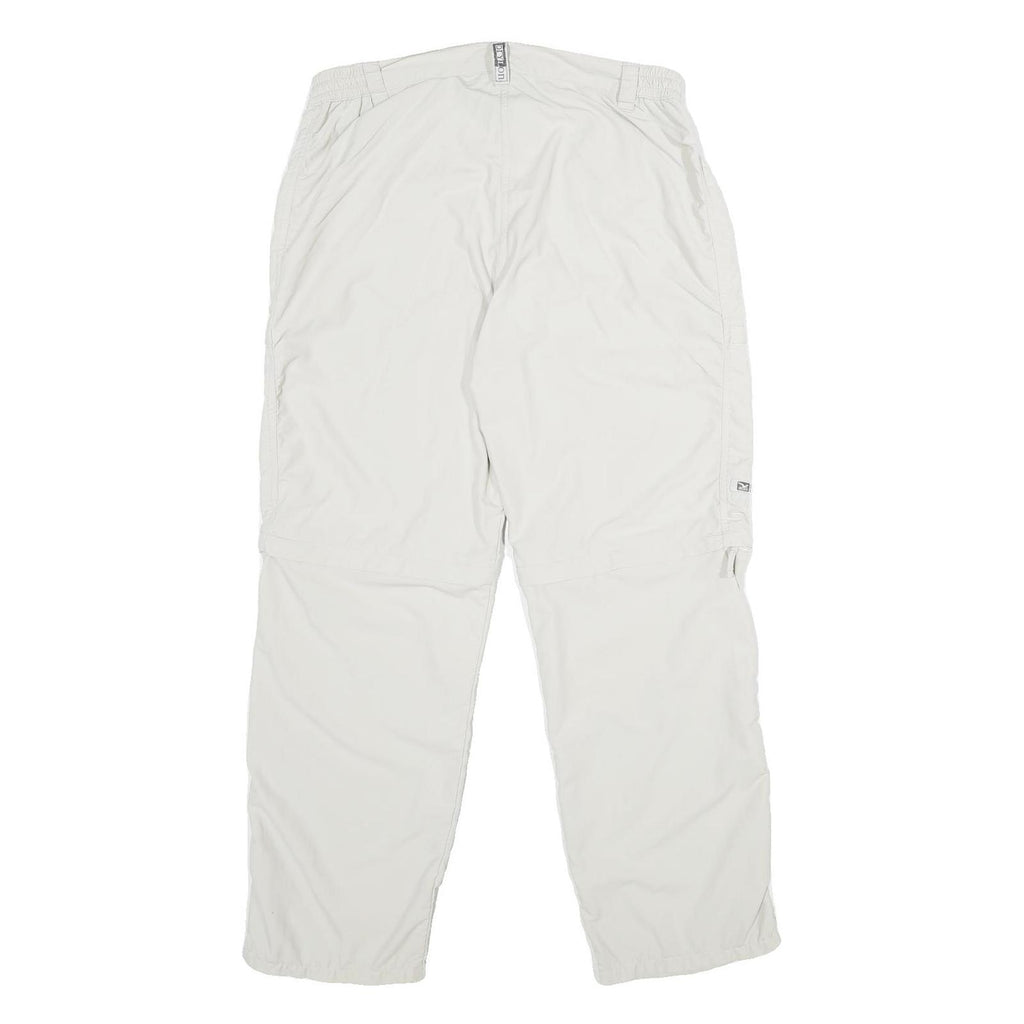 DRYLON Womens White Regular Zip Trousers W32 L30 Lightweight Outdoor Casual