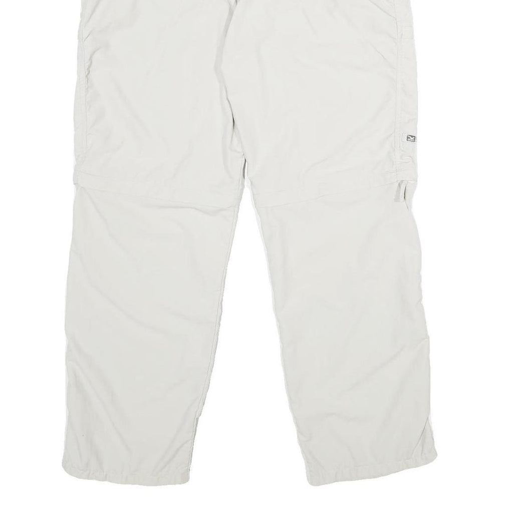 DRYLON Womens White Regular Zip Trousers W32 L30 Lightweight Outdoor Casual