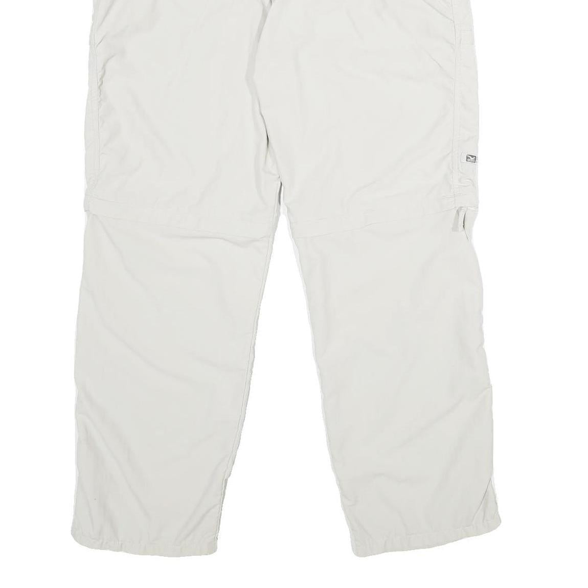 DRYLON Womens White Regular Zip Trousers W32 L30 Lightweight Outdoor Casual