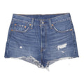 LEVI'S Womens Denim Blue Cut-Off Shorts M W29 Distressed Casual Summer