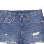 LEVI'S Womens Denim Blue Cut-Off Shorts M W29 Distressed Casual Summer