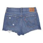 LEVI'S Womens Denim Blue Cut-Off Shorts M W29 Distressed Casual Summer