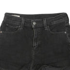 LEVI'S Womens Shorts Black Denim XS W26 Classic Fit Casual Roll Hem