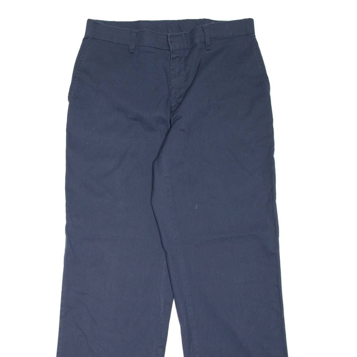 DICKIES Workwear Womens Trousers Blue Regular Straight W31 L30