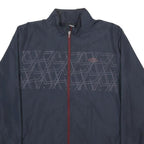 UMBRO Mens Navy Blue Polyester Track Jacket L Zip Lightweight