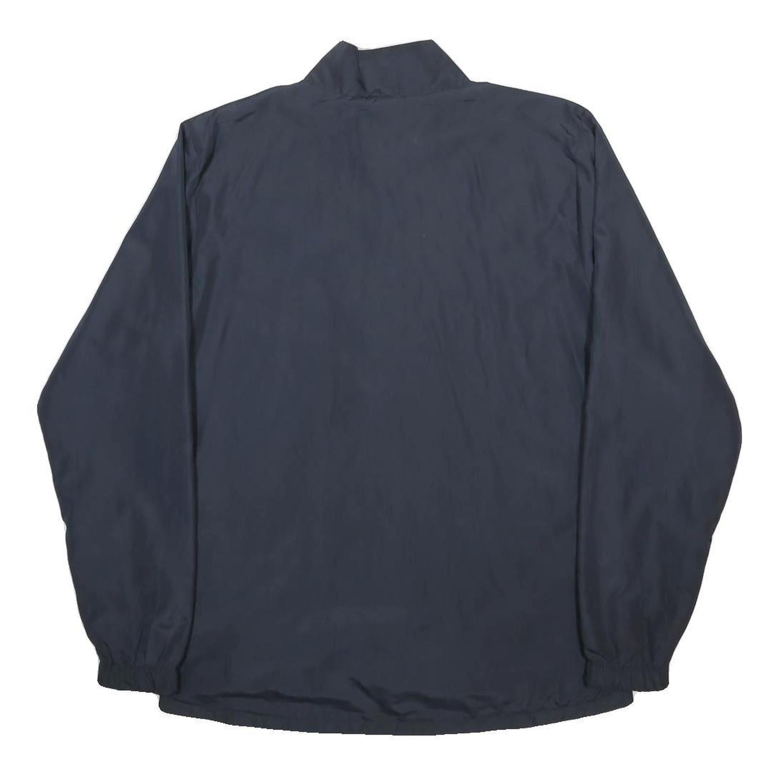 UMBRO Mens Navy Blue Polyester Track Jacket L Zip Lightweight
