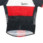 VOLEA Mens Black & White & Red Cycling T-Shirt XL Short Sleeve Crew Neck Team