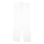 DIESEL Womens Regular Fit White Denim Jeans W32 L30 Cotton Blend Zip