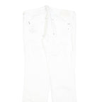 DIESEL Womens Regular Fit White Denim Jeans W32 L30 Cotton Blend Zip