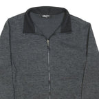 THE NORTH FACE Womens Grey Black Zip Jacket XL Cotton Blend Plain Outdoor