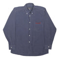 TIMBERLAND Mens Blue Check Shirt M Button Collar Long Sleeve Cotton Blend Casual