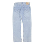 LEVI'S 501 Mens Jeans Blue Regular Straight Denim Light W32 L41 Classic Button
