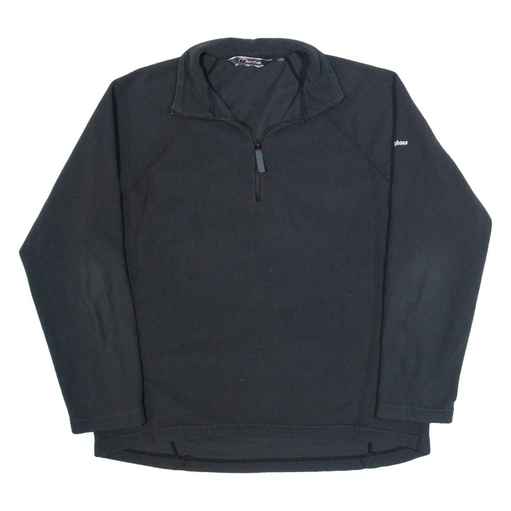 BERGHAUS Womens Fleece Black 1/4 Zip UK 16
