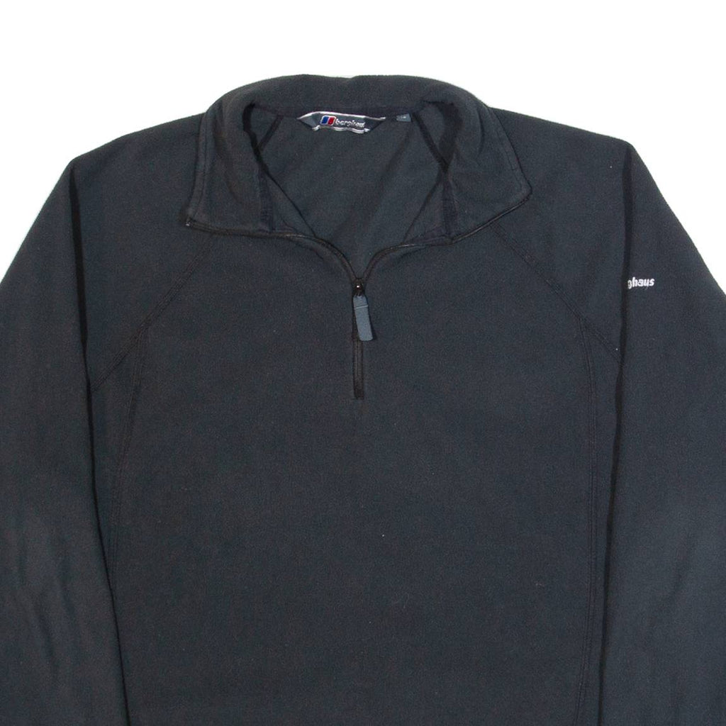 BERGHAUS Womens Fleece Black 1/4 Zip UK 16