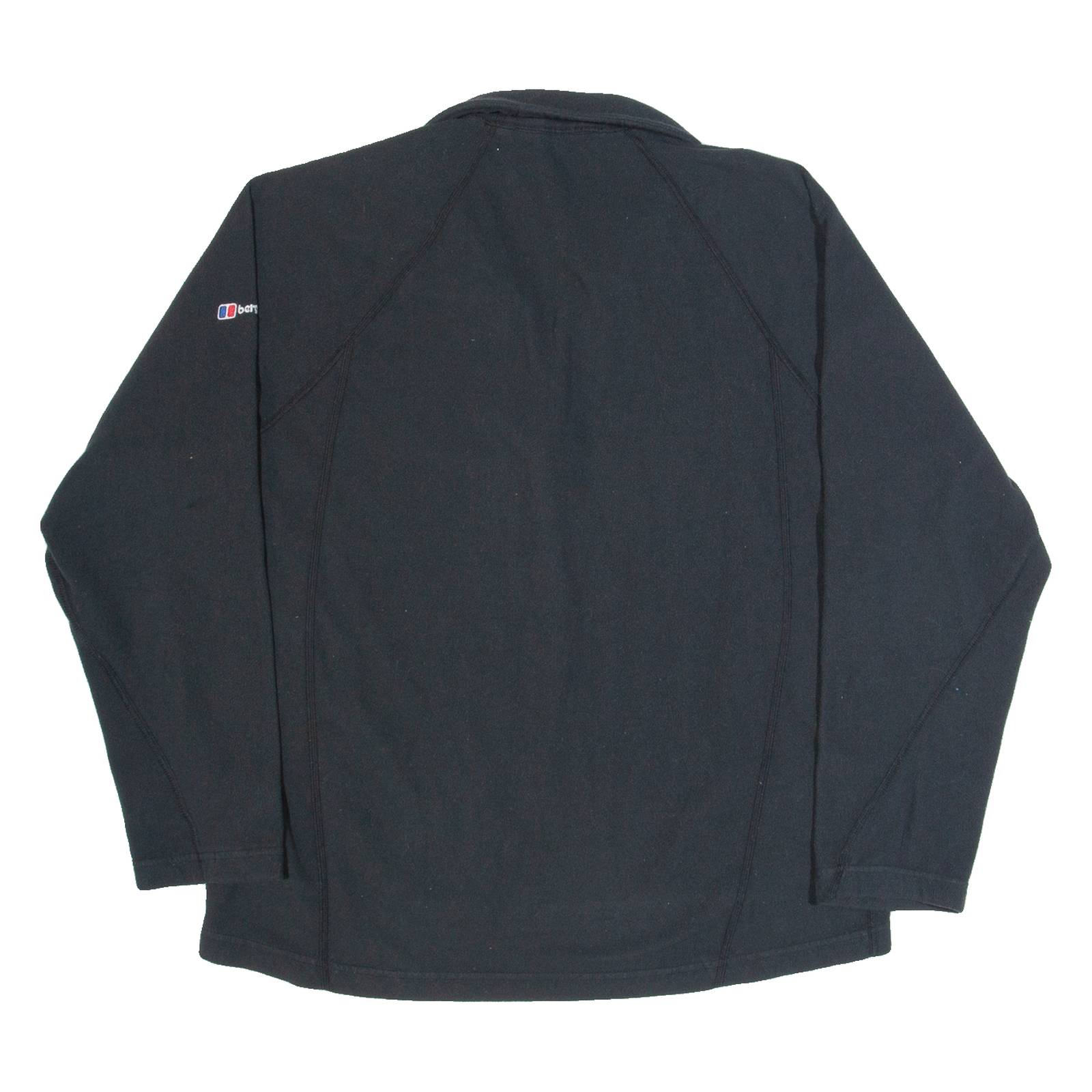 BERGHAUS Womens Fleece Black 1/4 Zip UK 16