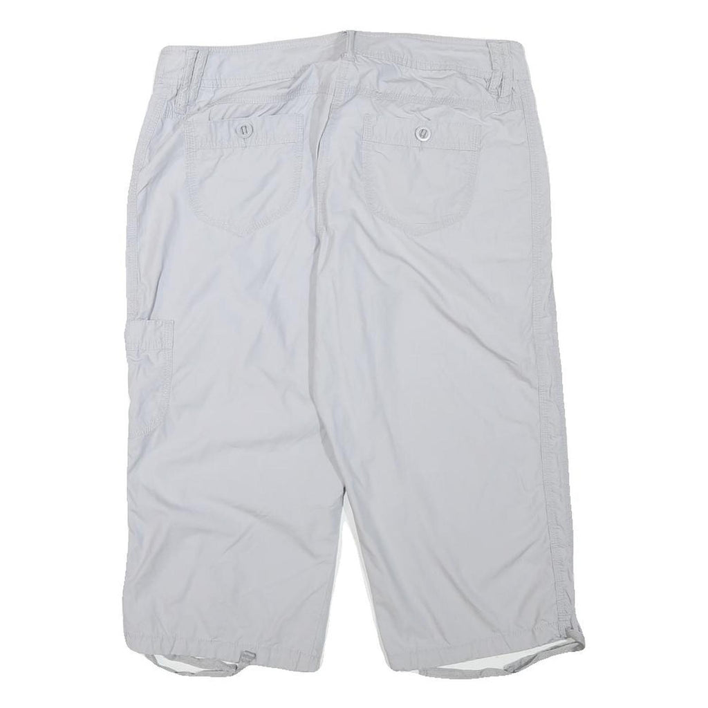 REITMANS Womens White Casual Cotton Blend Cargo Shorts L W32 Summer Wear