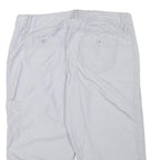 REITMANS Womens White Casual Cotton Blend Cargo Shorts L W32 Summer Wear