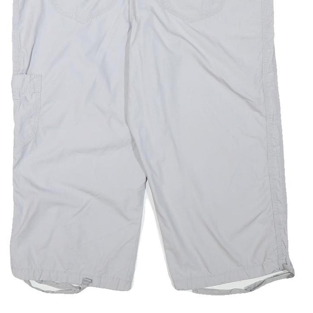 REITMANS Womens White Casual Cotton Blend Cargo Shorts L W32 Summer Wear