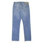 CALVIN KLEIN JEANS Womens Jeans Blue Regular Straight Stone Wash W32 L33