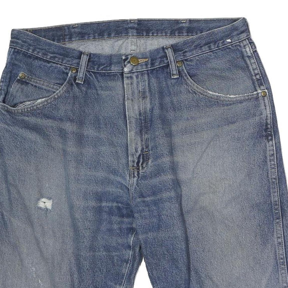WRANGLER Mens Denim Blue Shorts M W34 Casual Cotton Pockets