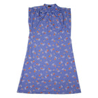 CHANTAL Womens A-Line Dress Blue Fair Isle Sleeveless Midi M
