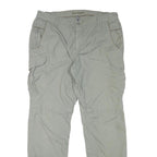 CHARLES VOGELE Mens Regular Fit Beige Polyester Blend Trousers W34 L31 Cargo