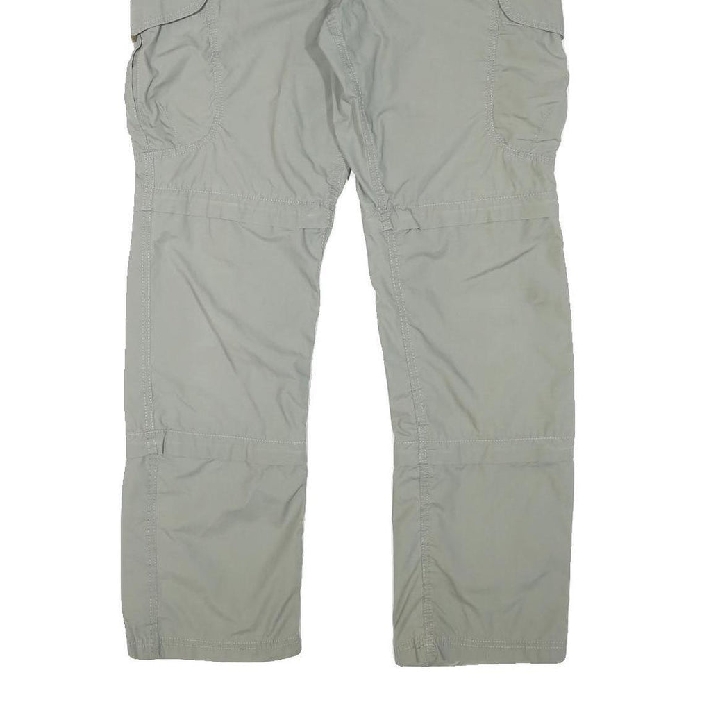 CHARLES VOGELE Mens Regular Fit Beige Polyester Blend Trousers W34 L31 Cargo