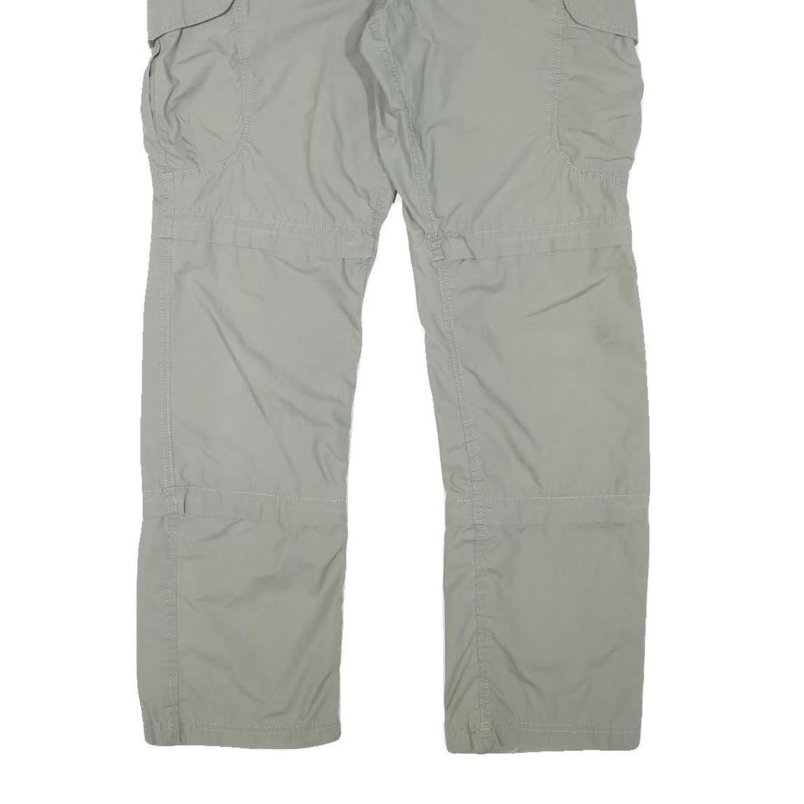 CHARLES VOGELE Mens Regular Fit Beige Polyester Blend Trousers W34 L31 Cargo