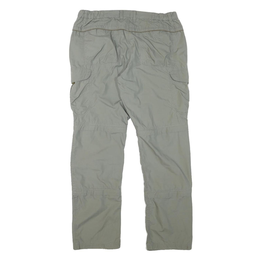 CHARLES VOGELE Mens Regular Fit Beige Polyester Blend Trousers W34 L31 Cargo