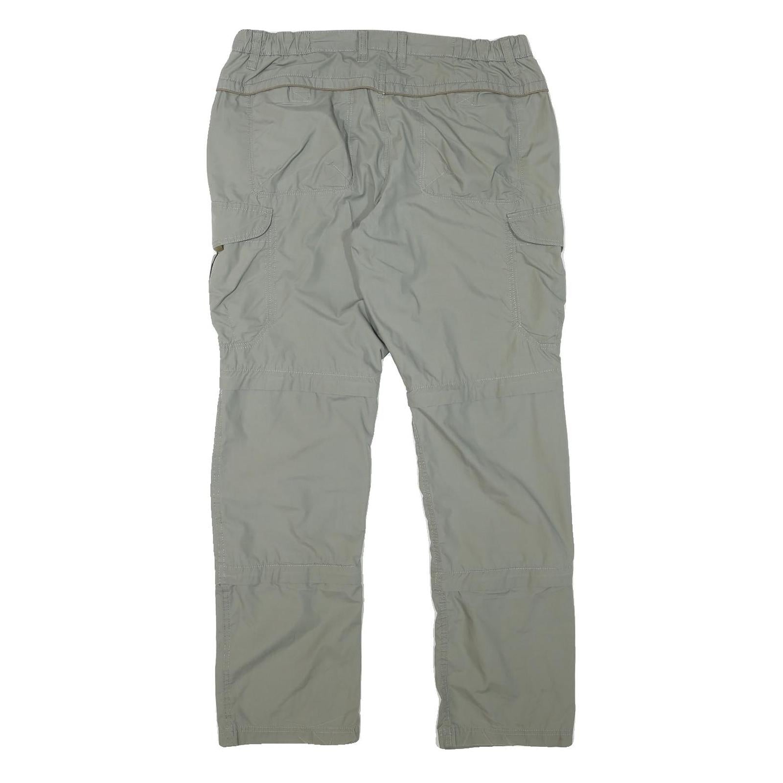 CHARLES VOGELE Mens Regular Fit Beige Polyester Blend Trousers W34 L31 Cargo