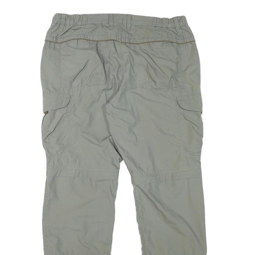 CHARLES VOGELE Mens Regular Fit Beige Polyester Blend Trousers W34 L31 Cargo