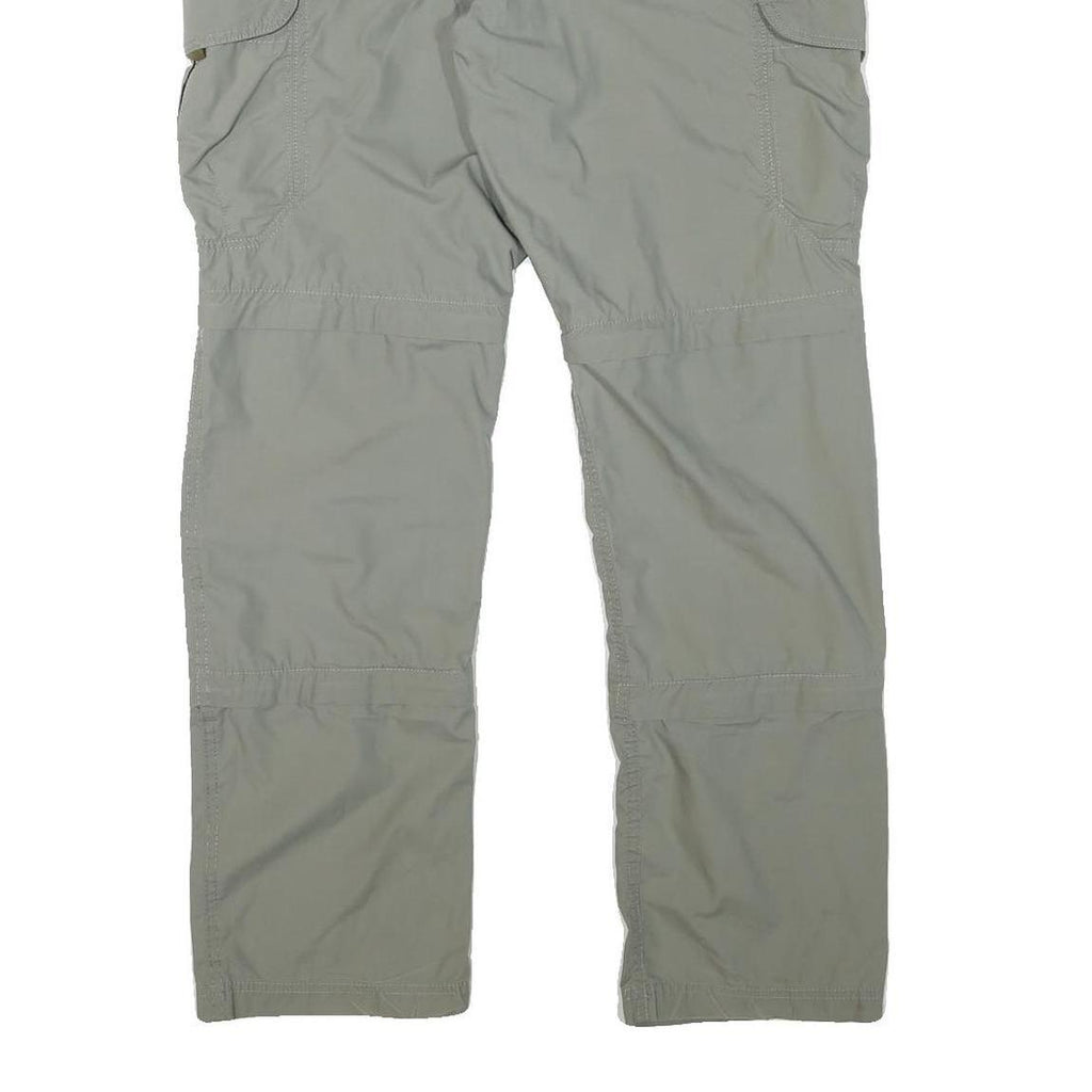 CHARLES VOGELE Mens Regular Fit Beige Polyester Blend Trousers W34 L31 Cargo