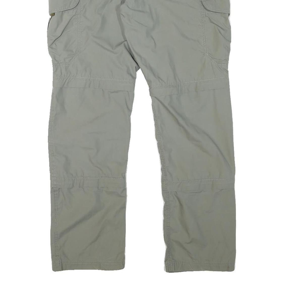 CHARLES VOGELE Mens Regular Fit Beige Polyester Blend Trousers W34 L31 Cargo