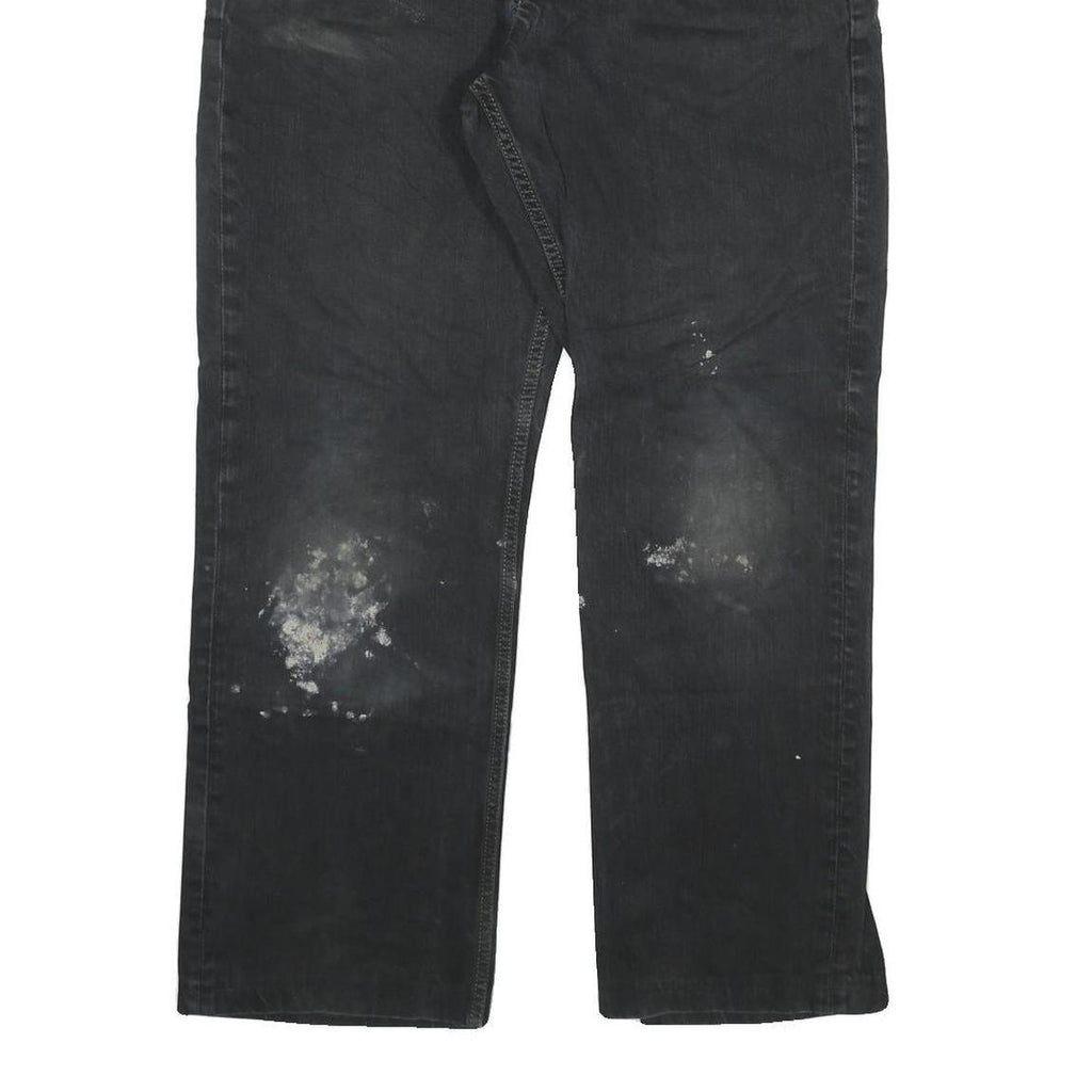 CARHARTT Mens Regular Fit Black Denim Jeans Button W32 L28 Cotton Blend Workwear