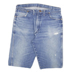 WRANGLER Mens Denim Blue Casual Shorts XL W34 Comfortable Cotton Blend