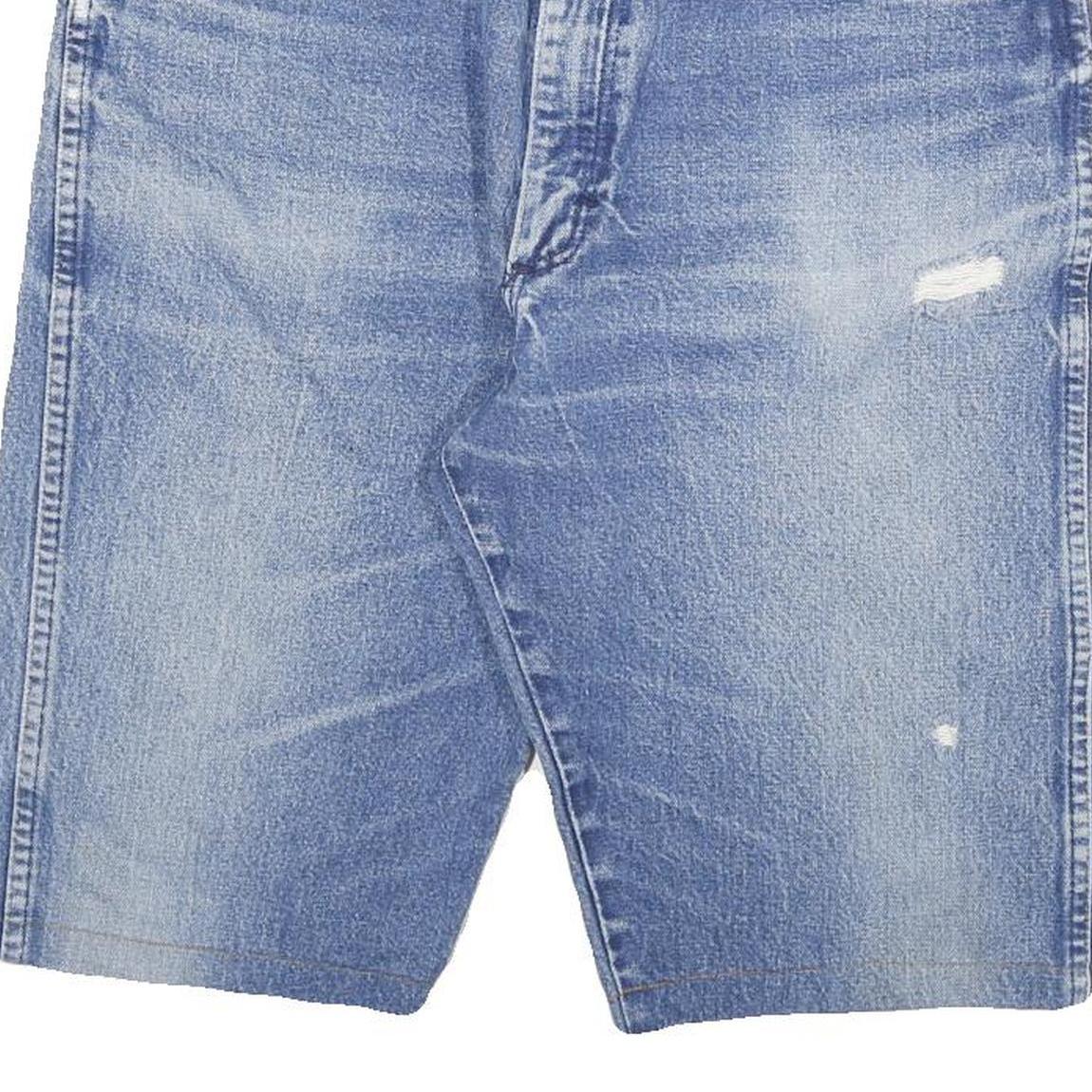 WRANGLER Mens Denim Blue Casual Shorts XL W34 Comfortable Cotton Blend