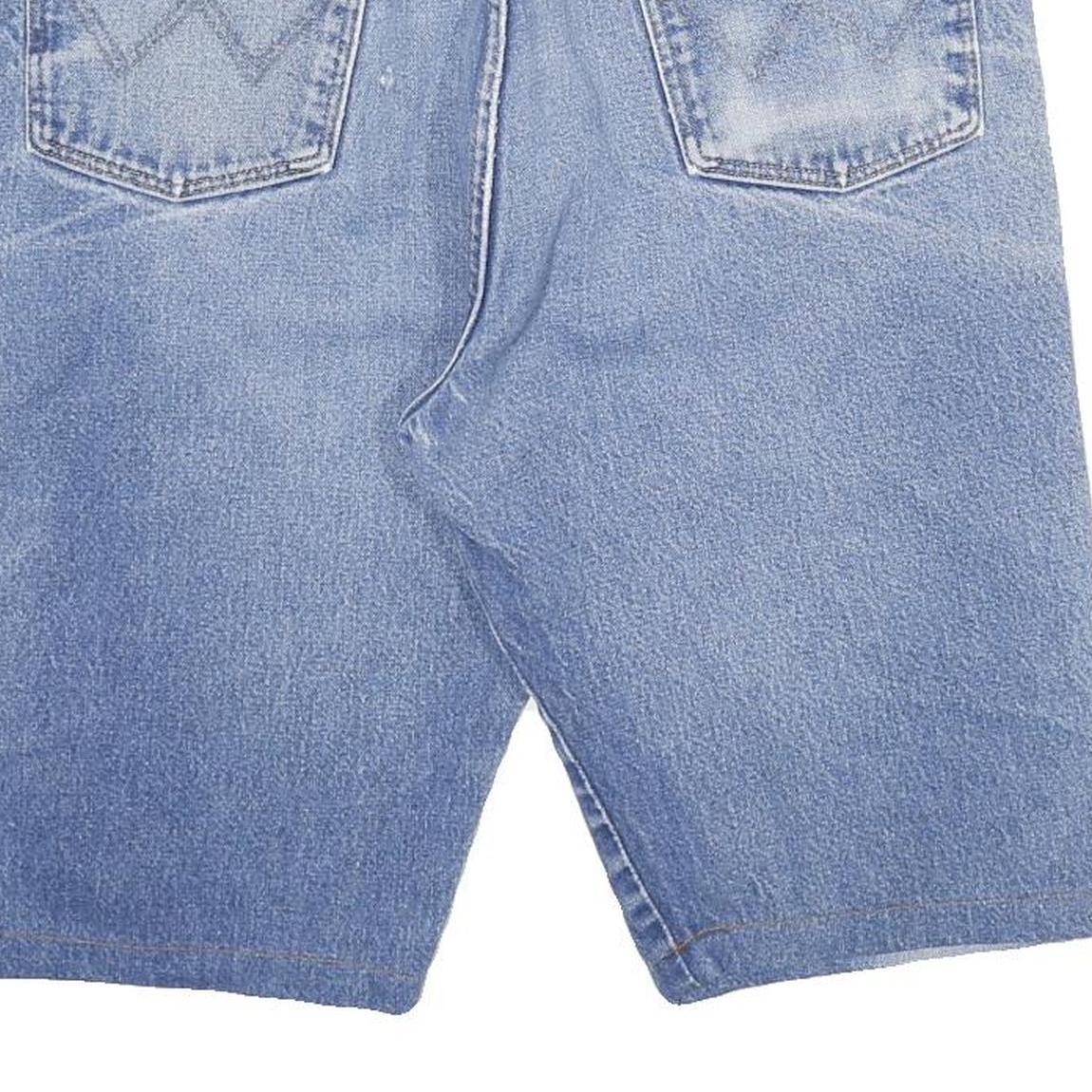 WRANGLER Mens Denim Blue Casual Shorts XL W34 Comfortable Cotton Blend