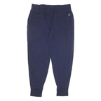 POLO RALPH LAUREN Womens Joggers Blue L W30 L25 Cotton Blend Slim Tapered Casual
