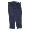 CARHARTT Mens Navy Blue Regular Fit Straight Leg Trousers W40 L32 Cotton Blend