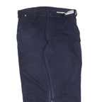 CARHARTT Mens Navy Blue Regular Fit Straight Leg Trousers W40 L32 Cotton Blend