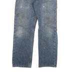 CARHARTT Mens Relaxed Fit Blue Denim Jeans W33 L30 Zip Casual Workwear