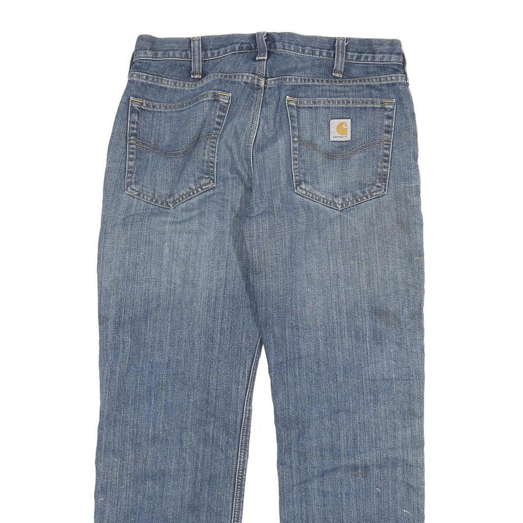 CARHARTT Mens Relaxed Fit Blue Denim Jeans W33 L30 Zip Casual Workwear
