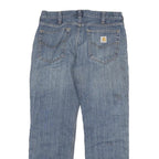 CARHARTT Mens Relaxed Fit Blue Denim Jeans W33 L30 Zip Casual Workwear