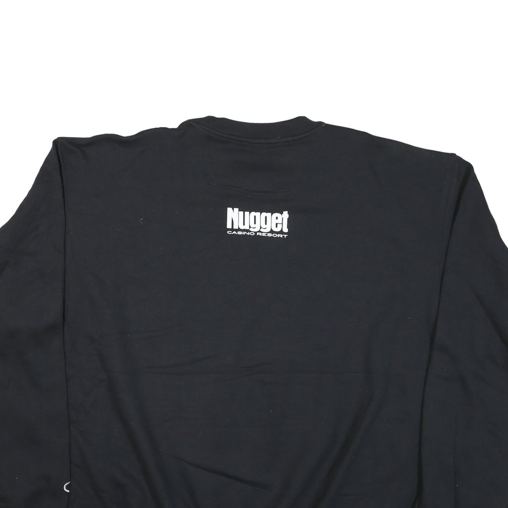 CHAMPION Mens Black Nugget Casino Resort Crew Neck 2XL Sweatshirt Pullover