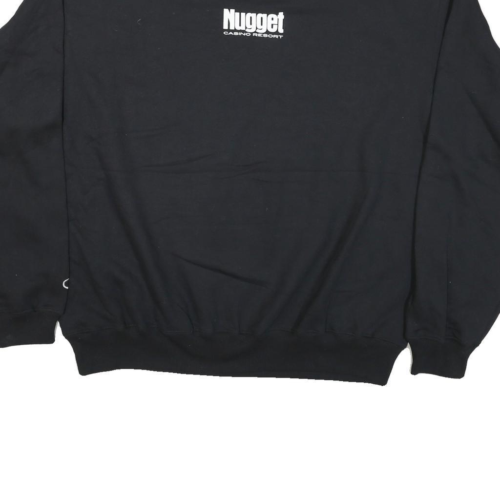 CHAMPION Mens Black Nugget Casino Resort Crew Neck 2XL Sweatshirt Pullover