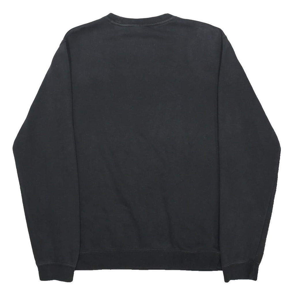 NIKE Mens Black Sweatshirt Crew Neck M Cotton Blend Casual Fitness