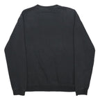 NIKE Mens Black Sweatshirt Crew Neck M Cotton Blend Casual Fitness