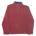 NAUTICA Mens Sweatshirt Maroon 1/4 Zip XL