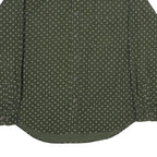 PRESWICK & MOORE Mens Green Printed Cotton Shirt XL Classic Button Down